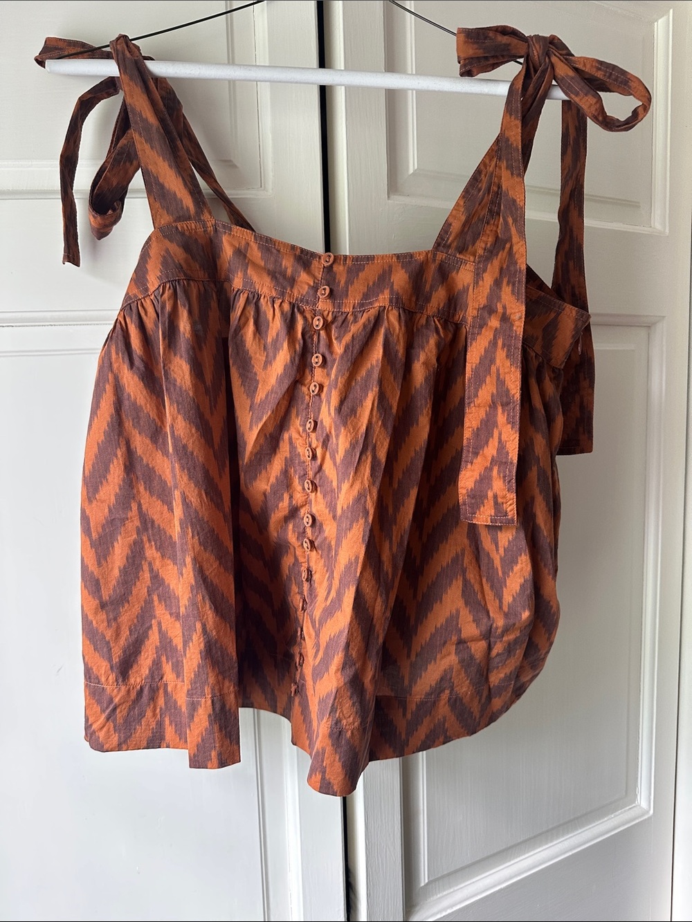 Brand new Ulla Johnson Tie -Shoulder Chevron Print Tank Top —